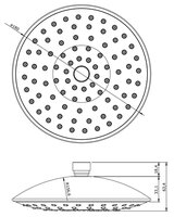 Верхний душ Sanindusa Extra large 58591