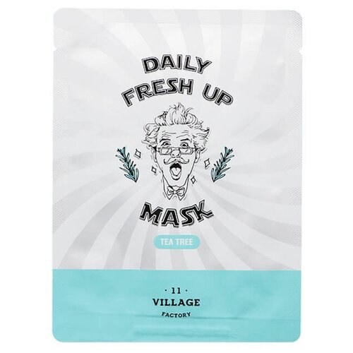 фото Village 11 factory тканевая маска daily fresh up mask tea tree, 20 г