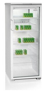 Холодильная витрина Бирюса Б-290 белый, однокамерный, общий объем 290л, расположение морозильной камеры: морозильная камера отсутствует - фотография № 4