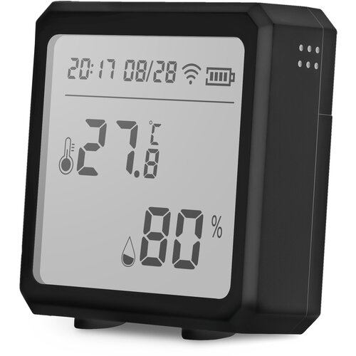 Датчик температуры и влажности Black Smart LifeTuya Wi-Fi комнатный гигрометр термометр с ЖК-дисплеем поддержка Alexa Google Assistant 169000₽