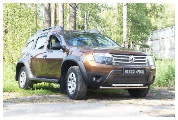 Защитная сетка решетки переднего бампера для Renault Duster 2010-2015