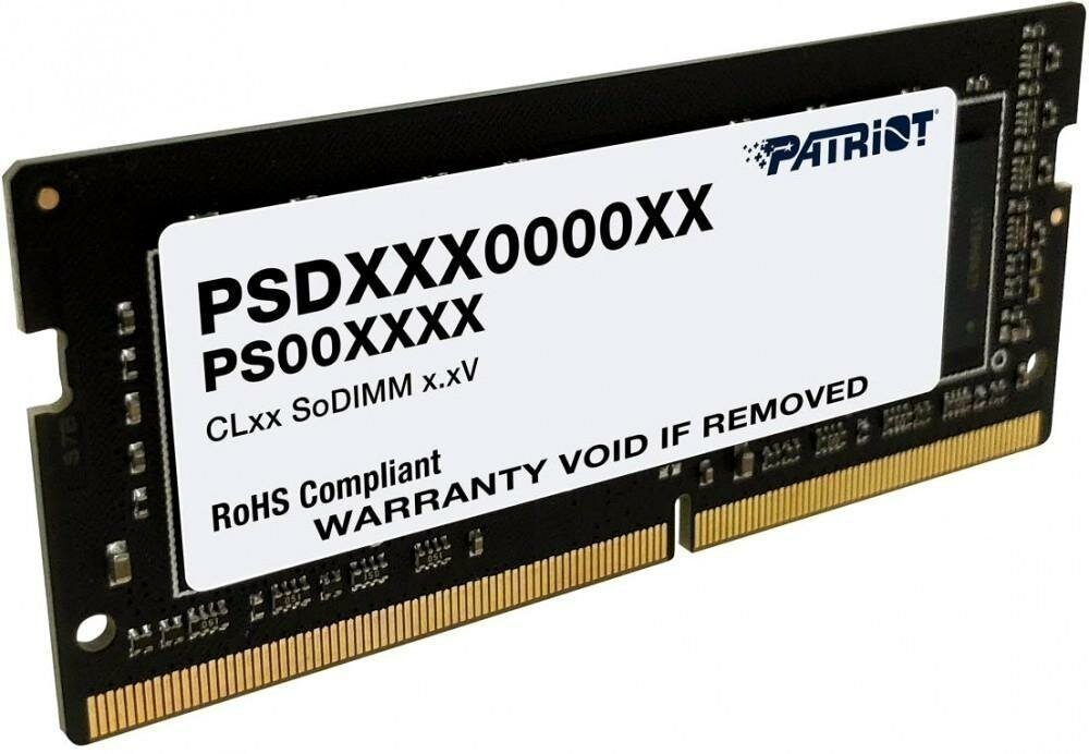 Оперативная память Patriot Memory Patriot SO-DIMM DDR4 16Gb 3200MHz pc-25600 (PSD416G320081S)