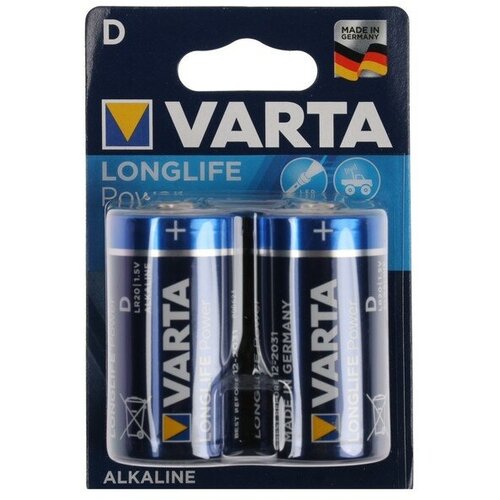 Батарейка алкалиновая Varta HIGH ENERGY D набор 2 шт varta батарейка алкалиновая varta high energy 3lr12 блистер 1 шт