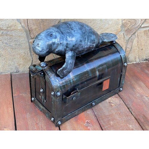 Кованый почтовый ящик для дома и дачи, почтовый ящик ручной работы, Морской котик