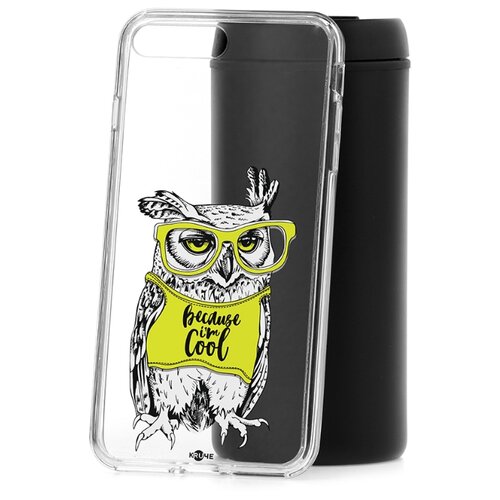 фото Чехол на ip 7 plus kruche print сова в очках
