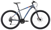 Горный (MTB) велосипед STARK Router 29.4 D (2019) серый/голубой/оранжевый 20