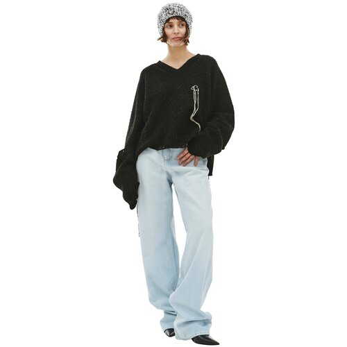 фото Doublet укороченный рваный свитер xl