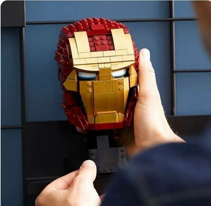 Конструкторы iron/ man Конструктор Мстители Iron Man/ Шлем железного человека, 480 деталей — фото 1