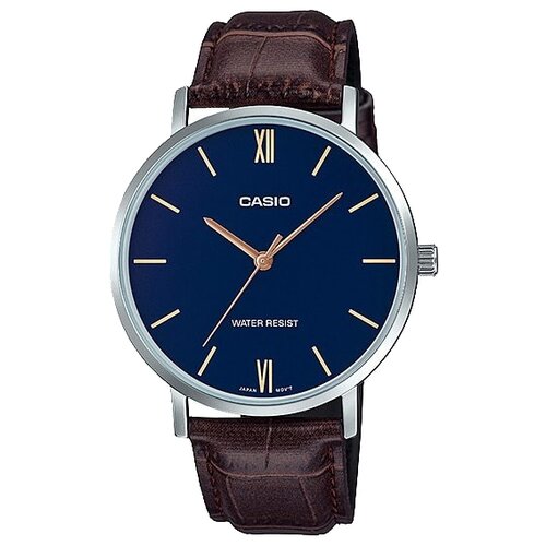 Наручные часы CASIO Collection MTP-VT01L-2B, синий, серебряный