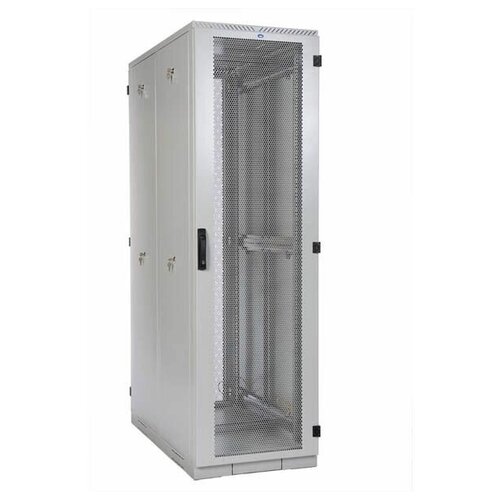Шкаф ЦМО серверный напольный 42U (600x1200) дверь перфорированная, задние двойные перфорированные