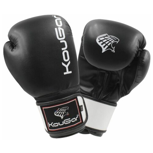 Перчатки боксёрские KOUGAR KO400-6, 6oz, чёрный