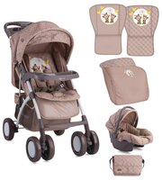 Прогулочная коляска Lorelli Rio Set 1650 green/beige zephyr