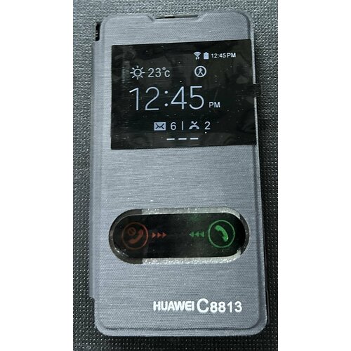 Чехол-книжка Flip Cover для huawei C8813 C8813Q C8813D, черный