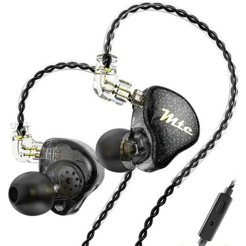 Наушники TRN MTE с микрофоном черный 1520₽