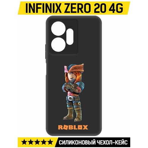 Чехол-накладка Krutoff Soft Case Roblox-Эзебель для INFINIX Zero 20 4G черный чехол накладка krutoff soft case roblox эзебель для infinix zero 30 4g черный