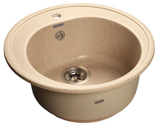 Мойка комп. GRANFEST Rondo GF-R510 (d508) Песочный 302 круглая