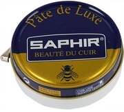 Крем-банка Saphir Pate de luxe sphr0002 для гладкой кожи, цвет черный, 50мл.
