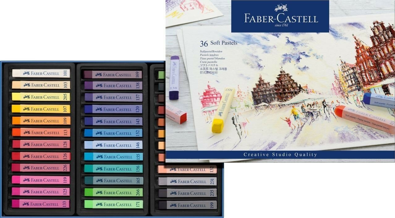 Сухая пастель Faber Castell Набор мягкой пастели Studio Quality 36 цветов