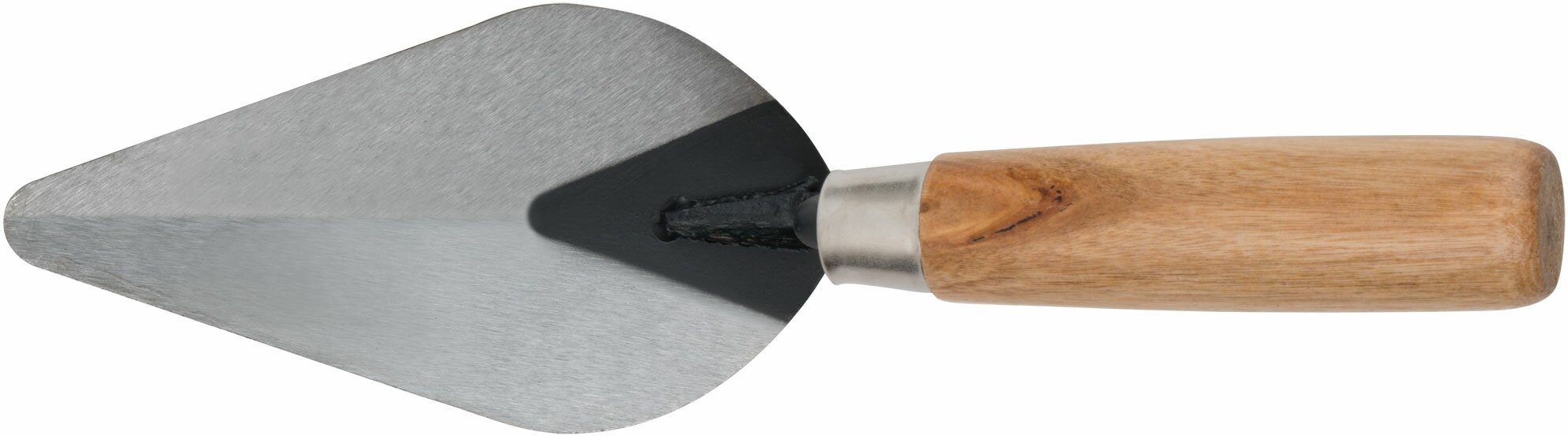 Кельма штукатура, инструментальная сталь, деревянная ручка 150 мм