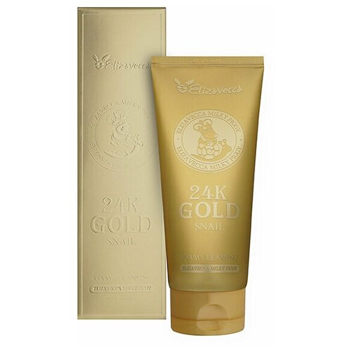 Elizavecca Пенка для умывания с колоидным золотом и муцином улитки 24K Gold Snail Cleansing Foam