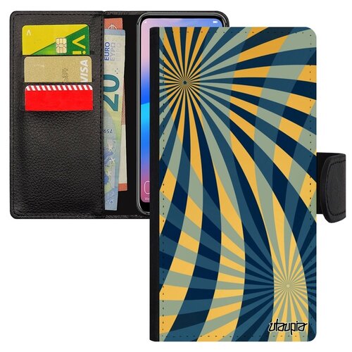 фото Чехол книжка на мобильный p20 lite, "спирали" геометрия фон utaupia