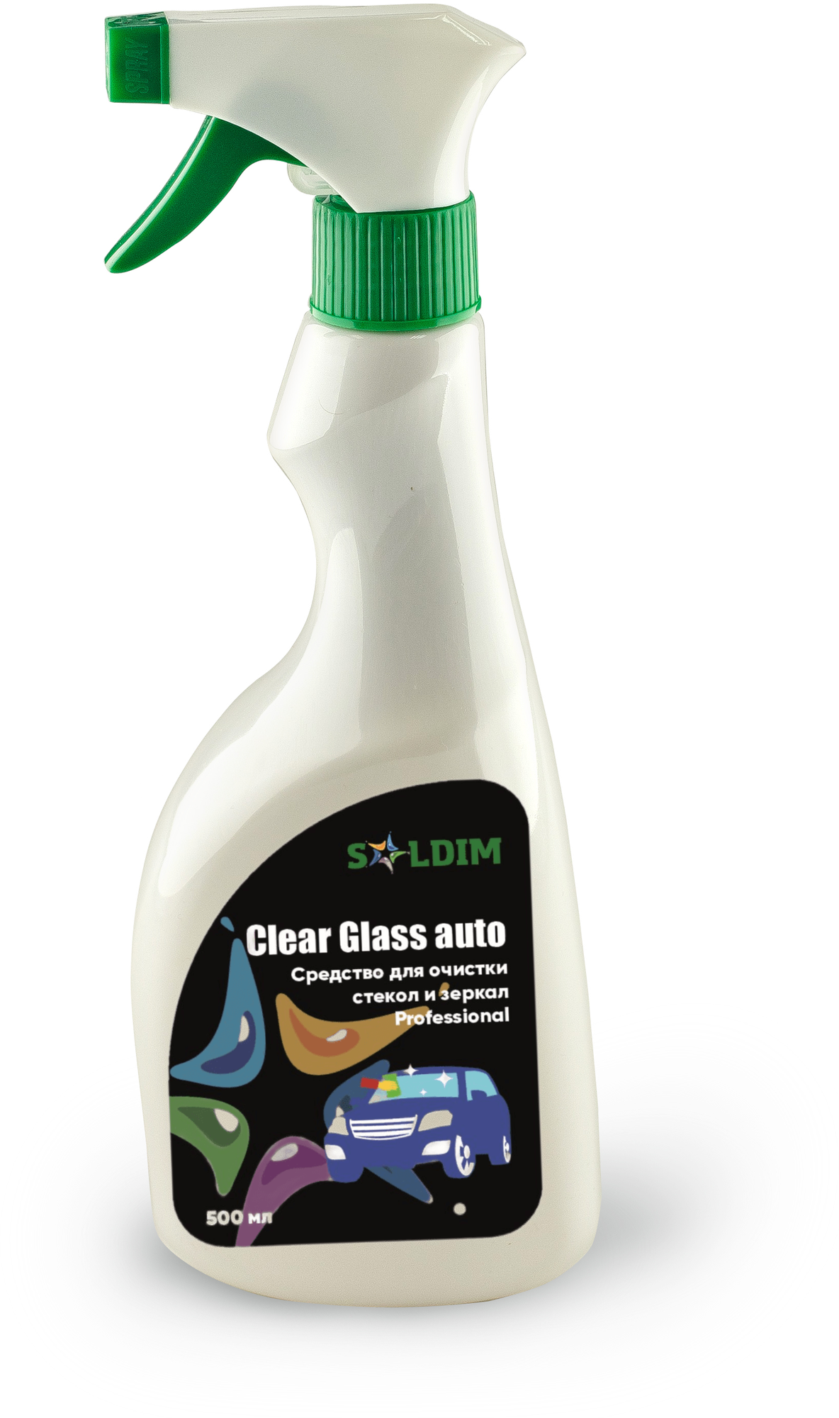 Средство для очистки стекол SOLDIM Clear Glass auto 500 мл