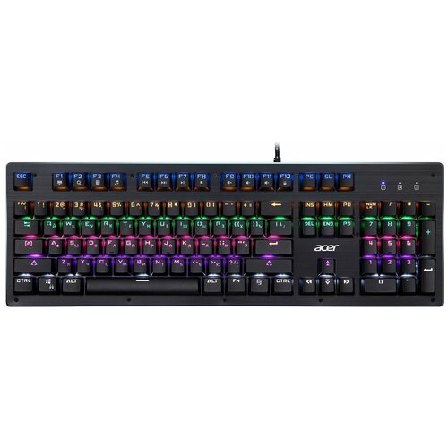 Клавиатура Acer OKW127 механическая черный USB for gamer LED ZL KBDEE00H 345700₽