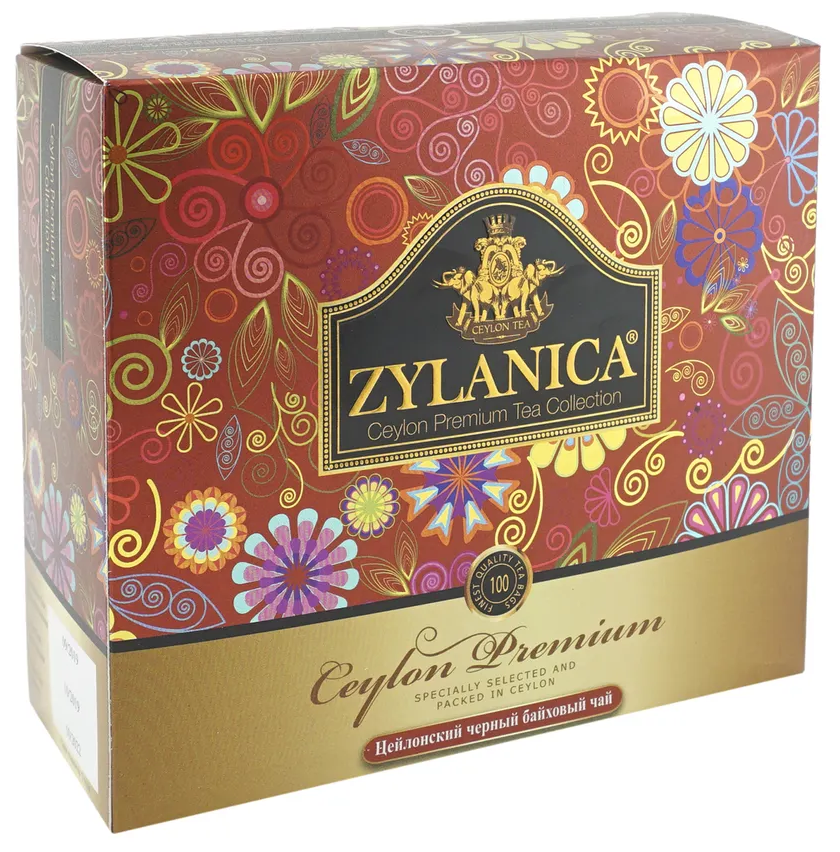 Чай черный ZYLANICA Ceylon Premium Collection 100 пак. * 2 гр.