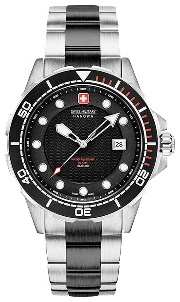 Наручные часы Swiss Military Hanowa 06-5315.33.007, серебряный, черный
