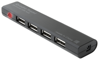 USB-концентратор Defender Quadro Promt (83200) разъемов: 4 черный
