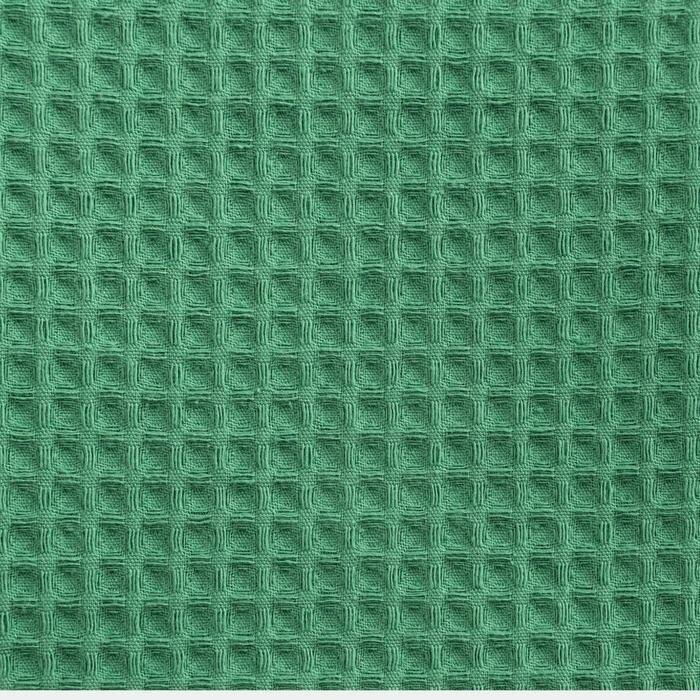 Полотенце вафельное «Этель» 70х140 см, цвет зелёный, плотность 240 г/м2 - фотография № 8