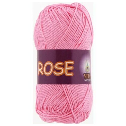 Пряжа Vita cotton Rose светло-розовый (3933), 100%хлопок, 150м, 50г, 1шт