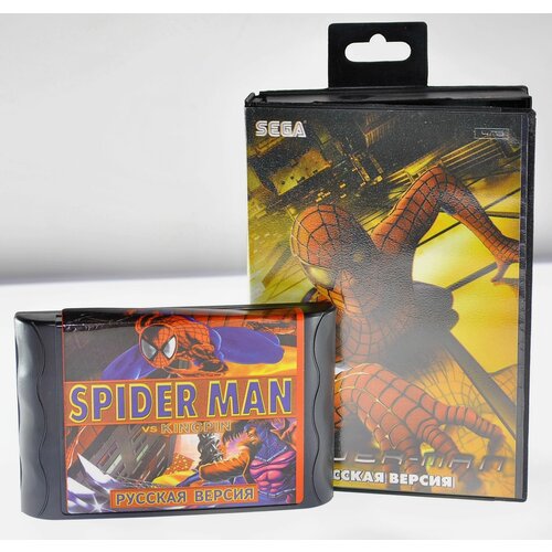 Игра Spider-Man для SEGA 16bit Русская версия игра wwf super wrestle mania для sega 16bit русская версия