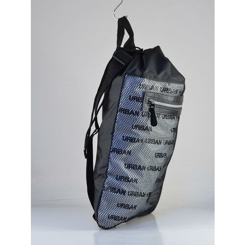 фото Сумка-рюкзак 50см (светоотражательные элементы) черный (п/упаковка) (24973) сакси