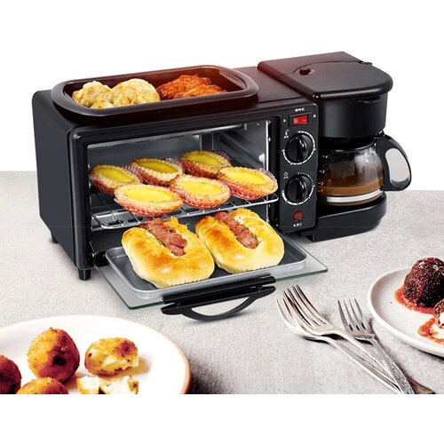Тостер 3 в 1 электрическая духовка хлебопечка устройство для приготовления завтрака гриль 480000₽