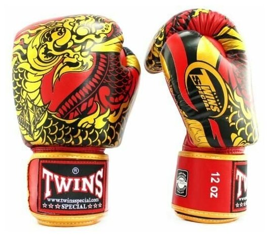 Боксерские перчатки Twins Special FBGV52 Dragon 12 унций