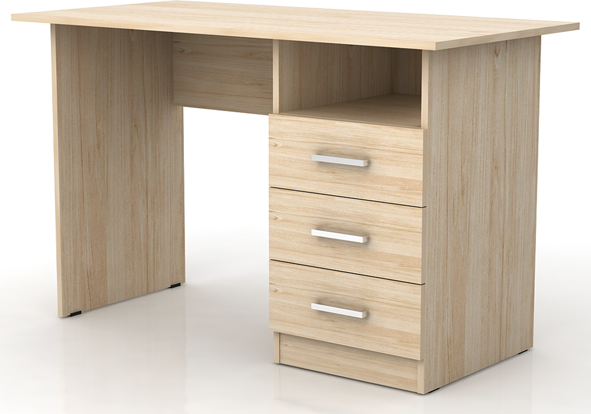 фото Стол письменный Надежда Д-204 дуб молочный