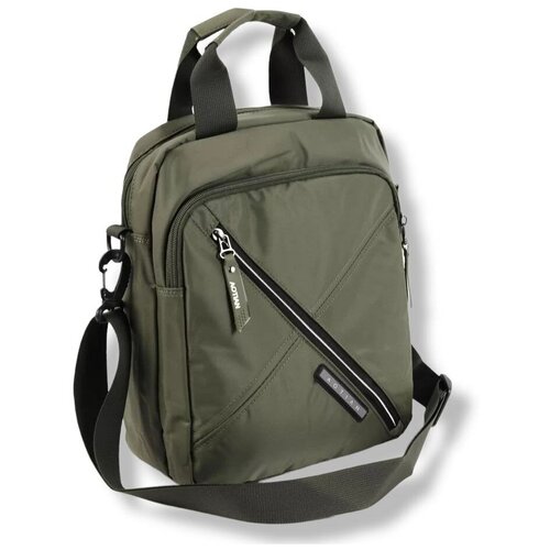 фото Сумка планшет no name, фактура гладкая, зеленый