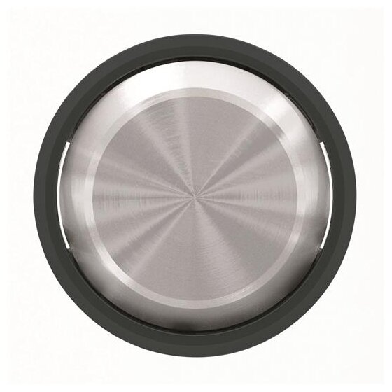 Sky Moon 2CLA860100A1501 Клавиша одиночная (хром/черное стекло) ABB - фото №1
