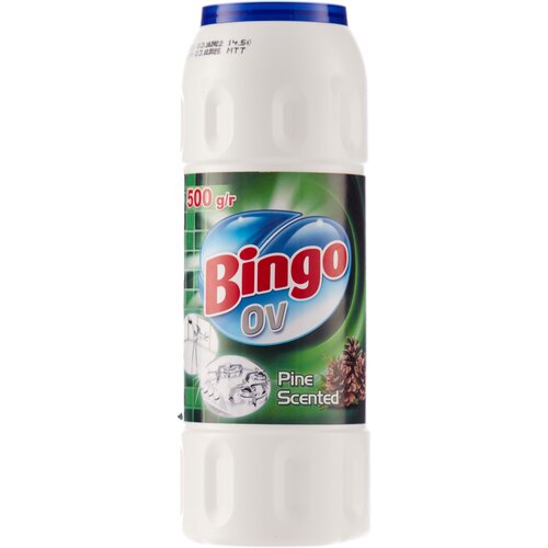 Порошок чистящий универсальный BINGO OV PINE, с запахом сосны 500гр