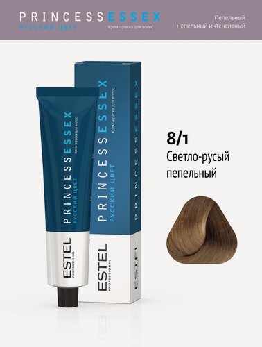 Изображение товара ESTEL Princess Essex крем-краска для волос, 8/1 светло-русый пепельный, 60 мл