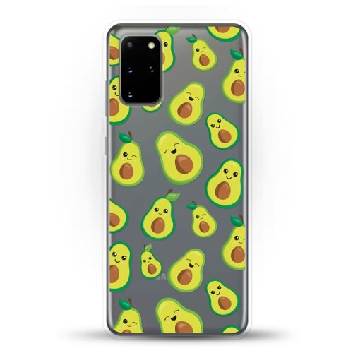 фото Силиконовый чехол много авокадо на samsung galaxy s20+ andy & paul