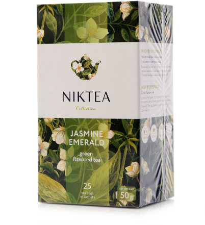 Чай зеленый Niktea Jasmine Emerald в пакетиках