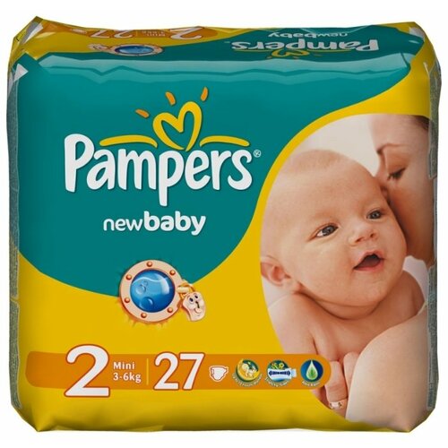 фото Pampers подгузники New Baby 2 (3-6 кг) 27 шт.