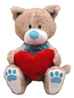 Мягкая игрушка Magic Bear Toys Кот Панайот с сердцем 30 см