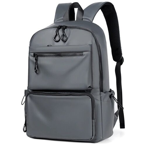фото Городской рюкзак мужской , школьный рюкзак для ноутбука, серый oem