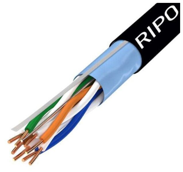 Сетевой кабель Ripo FTP 4 cat.5e 24AWG Cu Outdoor 50m 001-122014/50