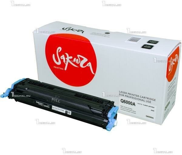 Картридж SAKURA Q6000A (124A) черный для HP LJ 1600/2600n/2605/2605dn/2605dtn/CM1015/CM1017 (2.5К) (SAQ6000A)