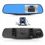 ТехноИмперия/Видеорегистратор автомобильный, зеркало заднего вида с камерой, 2 камеры, FULL HD, G-сенсор