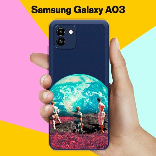 Силиконовый чехол на Samsung Galaxy A03 Вид на Землю / для Самсунг Галакси А03 силиконовый чехол вид на землю на samsung galaxy a10